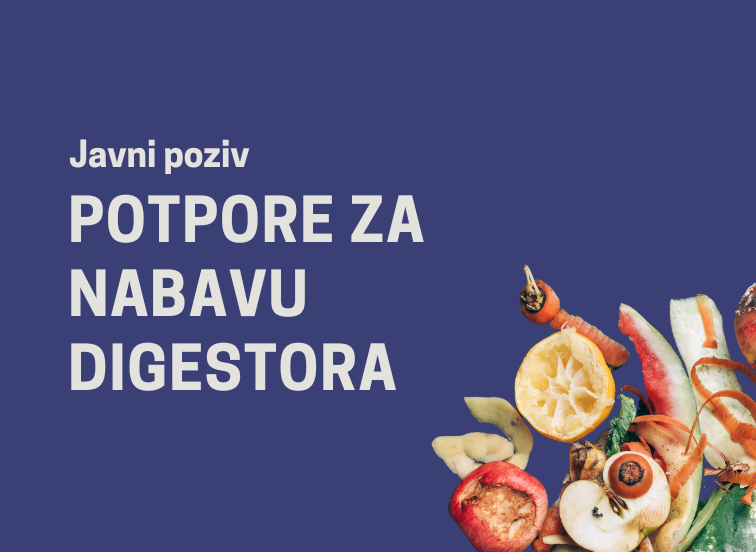 Javni poziv za dodjelu potpora za nabavu uređaja za smanjenje otpada od hrane za 2024.