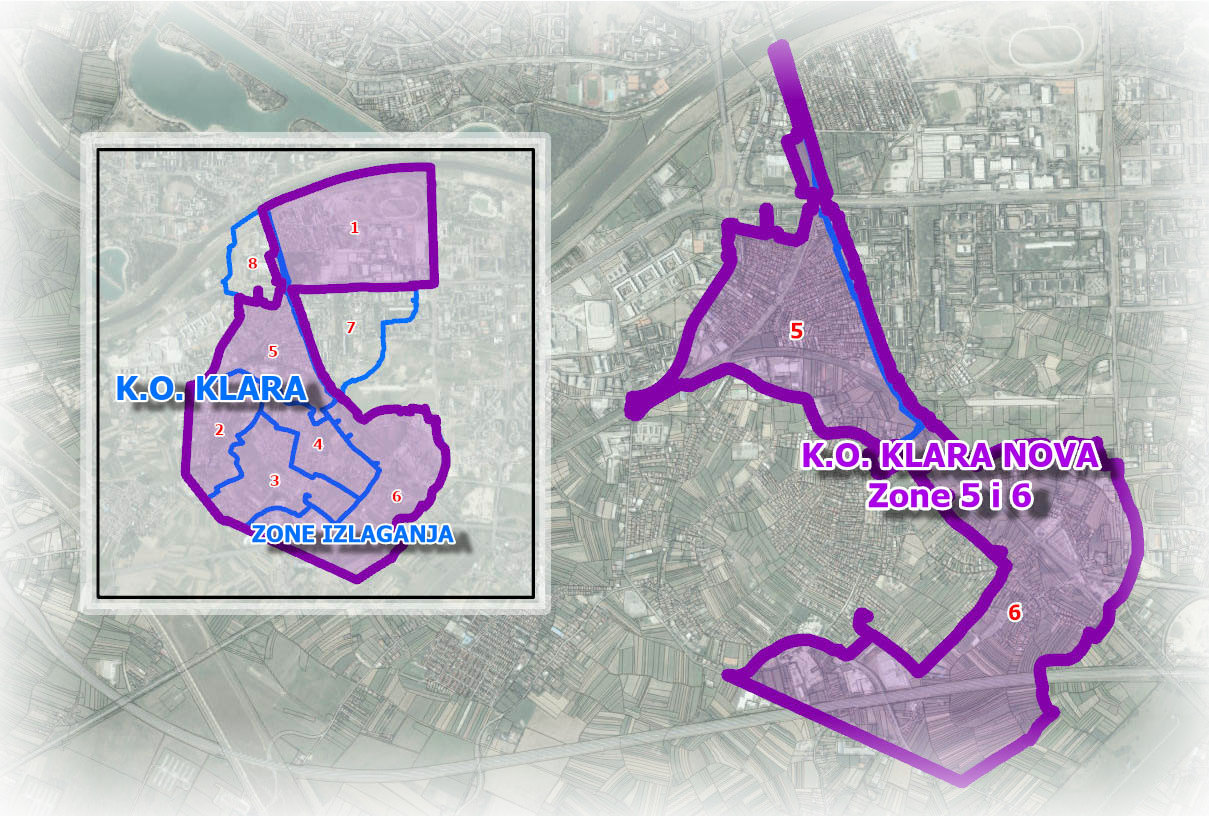 K.o. Klara Nova - ODLUKA o stavljanju u službenu uporabu katastarskog operata za 5. i 6. zonu izlaganja