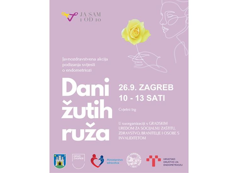 Dani žutih ruža – javnozdravstvena akcija posvećena podizanju svijesti o endometriozi