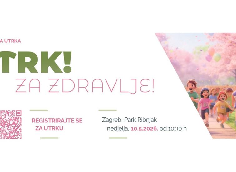 Dječja utrka TRK! ZA ZDRAVLJE u Parku Ribnjak